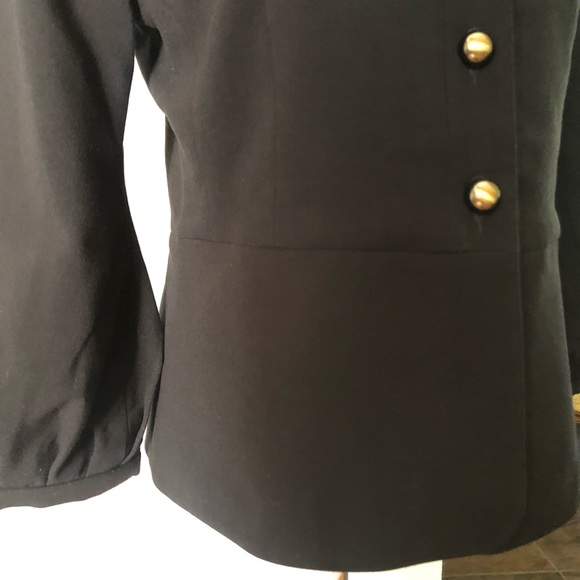 CAbi Jacket Black Abbott Peplum Career 3027 Sz 4 - Picture 6 of 8